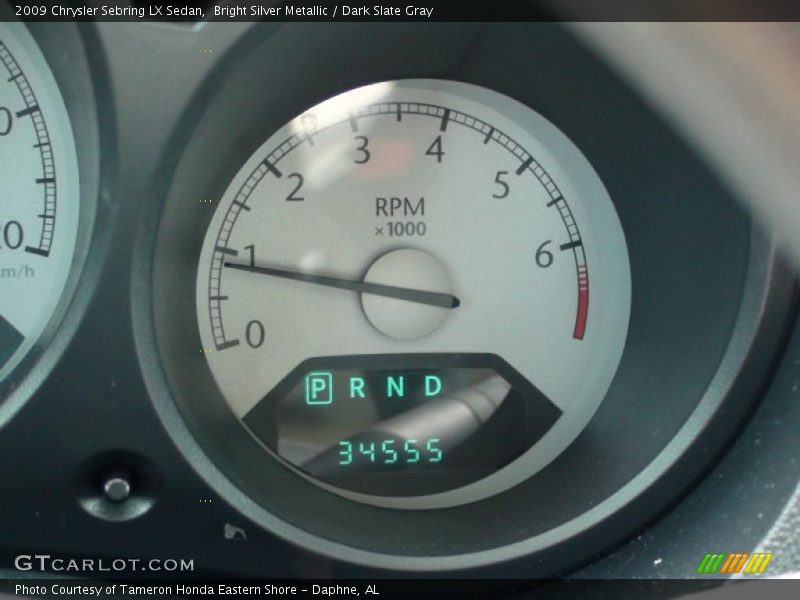 Bright Silver Metallic / Dark Slate Gray 2009 Chrysler Sebring LX Sedan