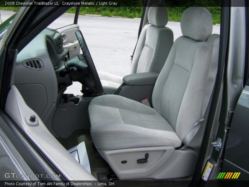 Graystone Metallic / Light Gray 2008 Chevrolet TrailBlazer LS
