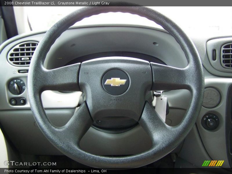 Graystone Metallic / Light Gray 2008 Chevrolet TrailBlazer LS
