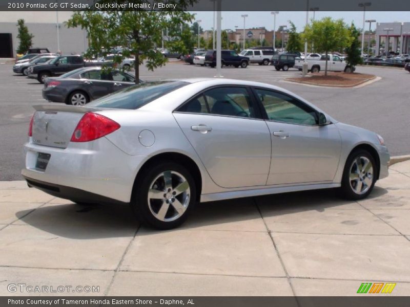 Quicksilver Metallic / Ebony 2010 Pontiac G6 GT Sedan