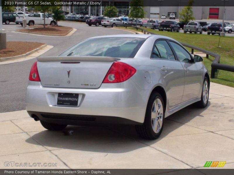 Quicksilver Metallic / Ebony 2010 Pontiac G6 GT Sedan