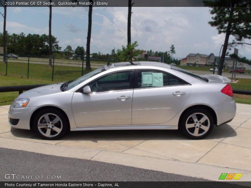 Quicksilver Metallic / Ebony 2010 Pontiac G6 GT Sedan