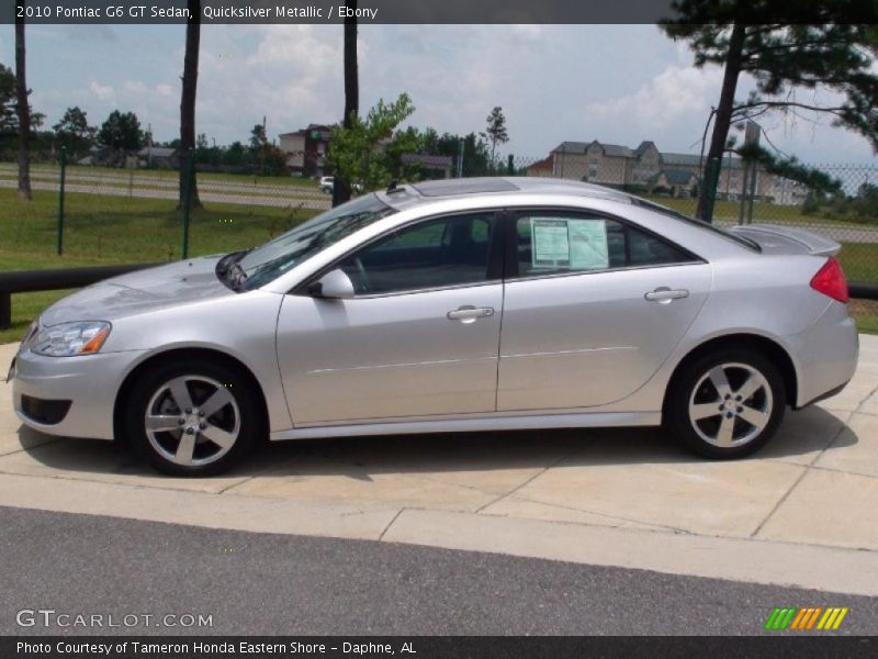 Quicksilver Metallic / Ebony 2010 Pontiac G6 GT Sedan