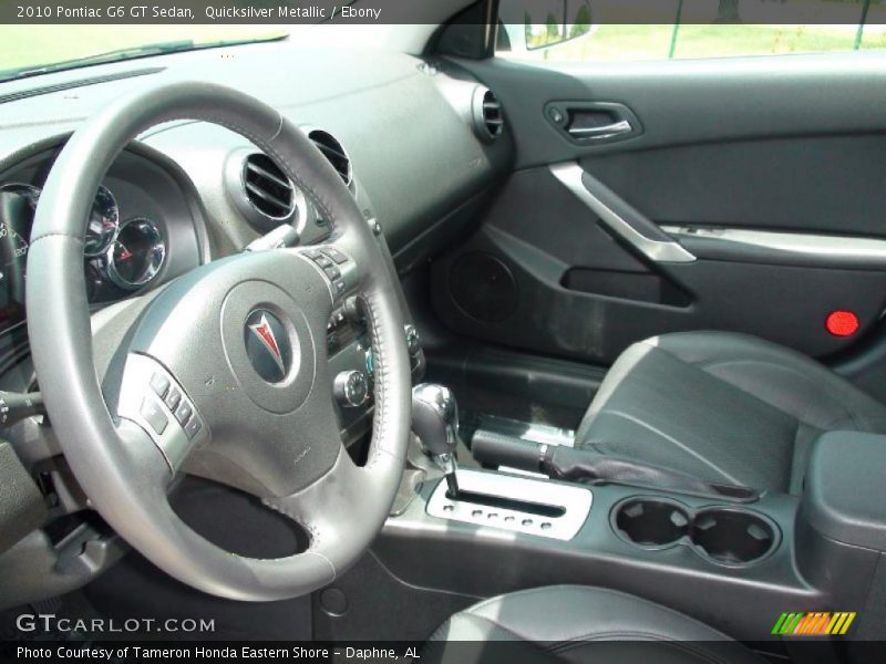 Quicksilver Metallic / Ebony 2010 Pontiac G6 GT Sedan