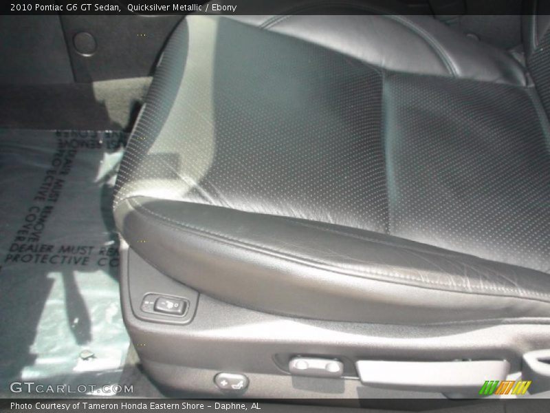 Quicksilver Metallic / Ebony 2010 Pontiac G6 GT Sedan