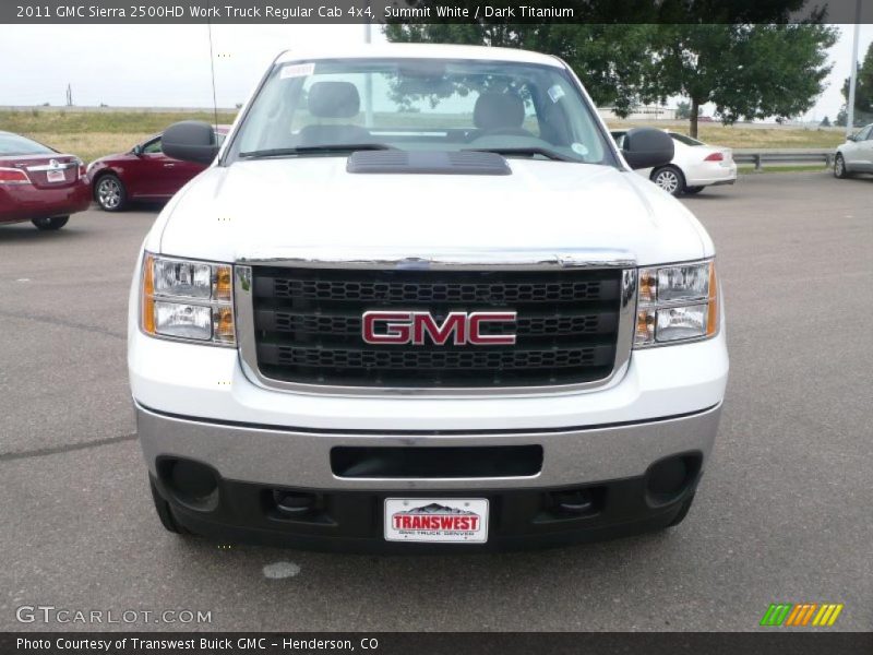 Summit White / Dark Titanium 2011 GMC Sierra 2500HD Work Truck Regular Cab 4x4