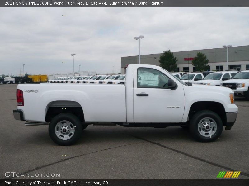 Summit White / Dark Titanium 2011 GMC Sierra 2500HD Work Truck Regular Cab 4x4