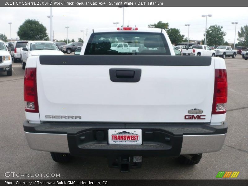 Summit White / Dark Titanium 2011 GMC Sierra 2500HD Work Truck Regular Cab 4x4