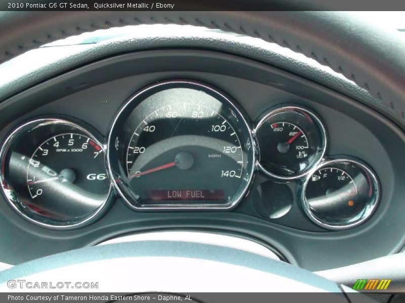 Quicksilver Metallic / Ebony 2010 Pontiac G6 GT Sedan