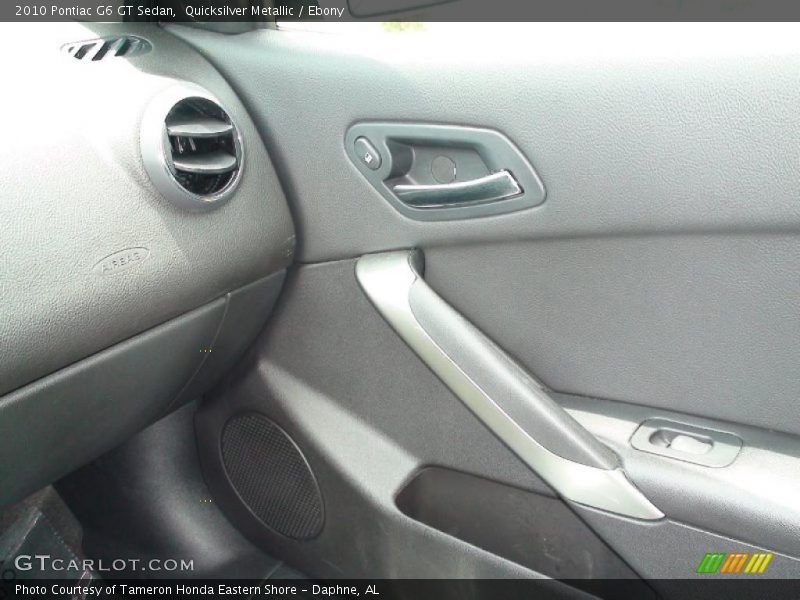 Quicksilver Metallic / Ebony 2010 Pontiac G6 GT Sedan