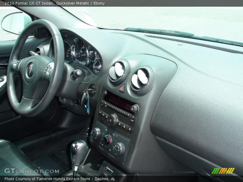 Quicksilver Metallic / Ebony 2010 Pontiac G6 GT Sedan
