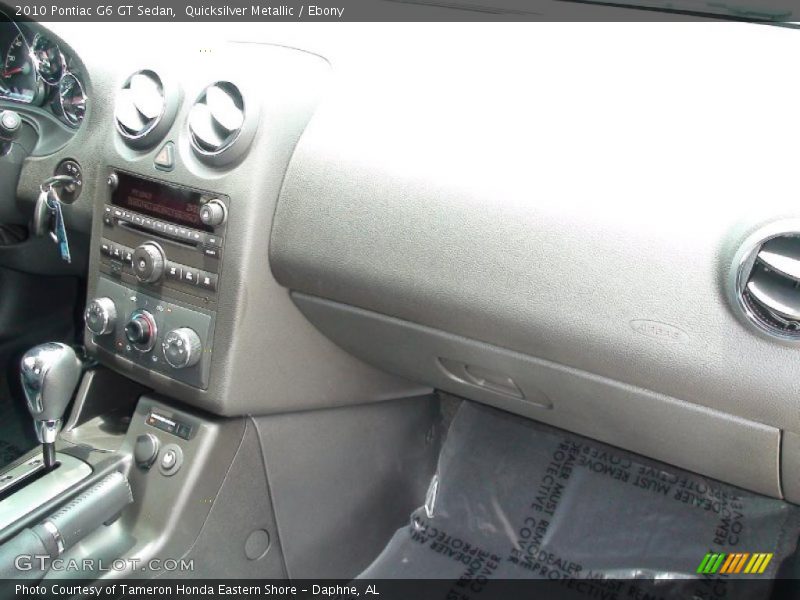 Quicksilver Metallic / Ebony 2010 Pontiac G6 GT Sedan