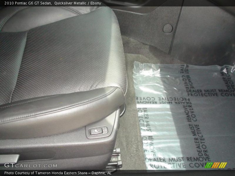 Quicksilver Metallic / Ebony 2010 Pontiac G6 GT Sedan