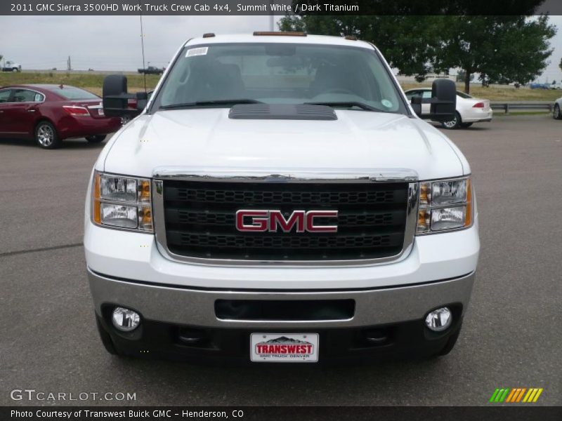 Summit White / Dark Titanium 2011 GMC Sierra 3500HD Work Truck Crew Cab 4x4