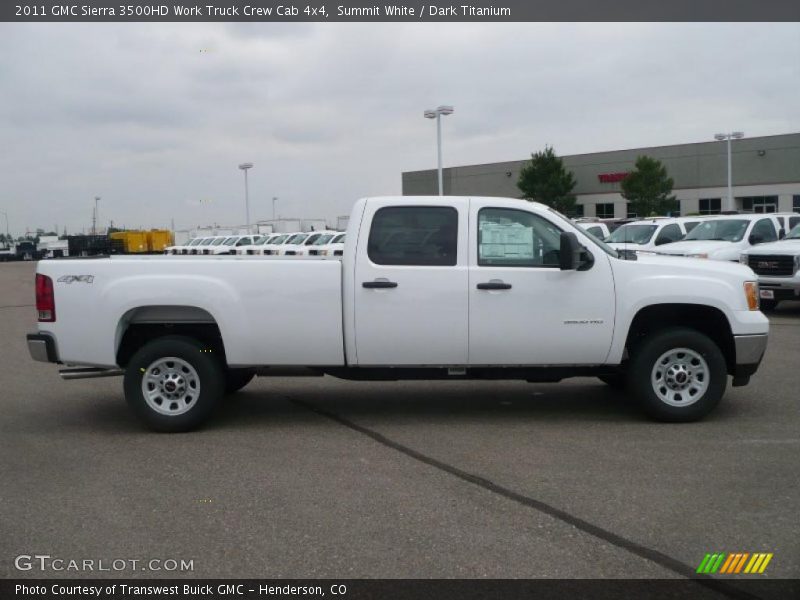 Summit White / Dark Titanium 2011 GMC Sierra 3500HD Work Truck Crew Cab 4x4