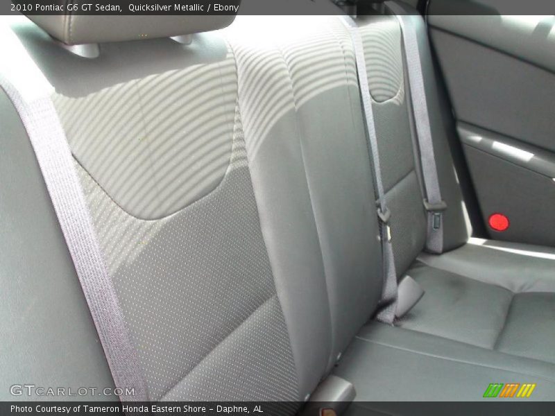Quicksilver Metallic / Ebony 2010 Pontiac G6 GT Sedan