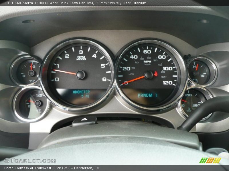 Summit White / Dark Titanium 2011 GMC Sierra 3500HD Work Truck Crew Cab 4x4