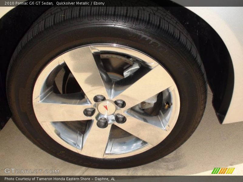 Quicksilver Metallic / Ebony 2010 Pontiac G6 GT Sedan