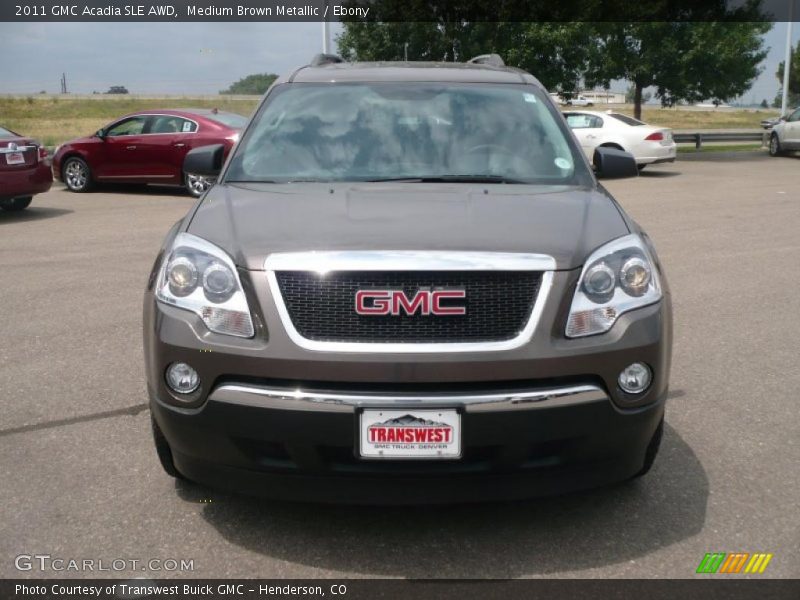 Medium Brown Metallic / Ebony 2011 GMC Acadia SLE AWD