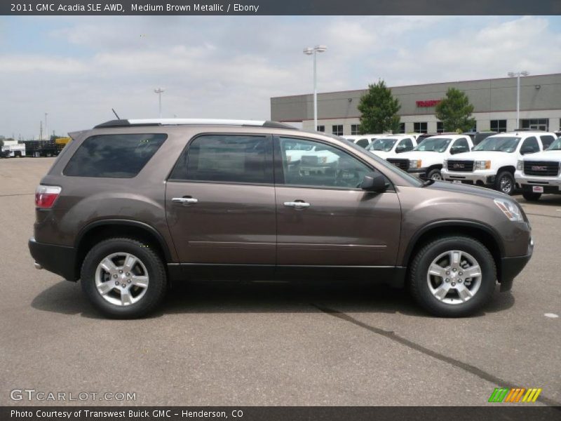 Medium Brown Metallic / Ebony 2011 GMC Acadia SLE AWD