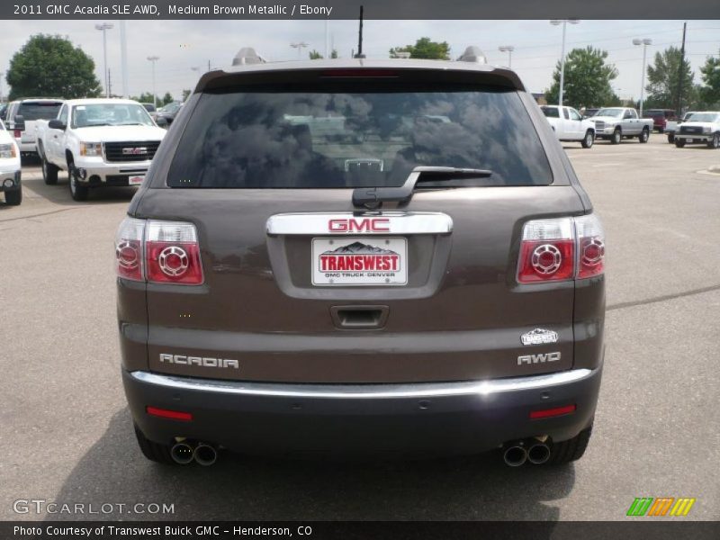 Medium Brown Metallic / Ebony 2011 GMC Acadia SLE AWD