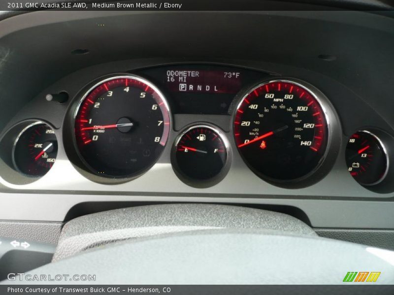 Medium Brown Metallic / Ebony 2011 GMC Acadia SLE AWD