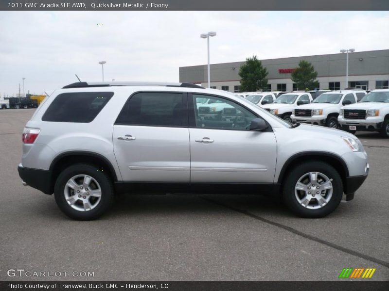 Quicksilver Metallic / Ebony 2011 GMC Acadia SLE AWD