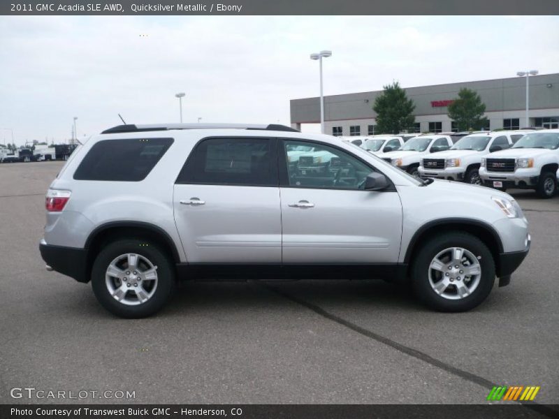 Quicksilver Metallic / Ebony 2011 GMC Acadia SLE AWD