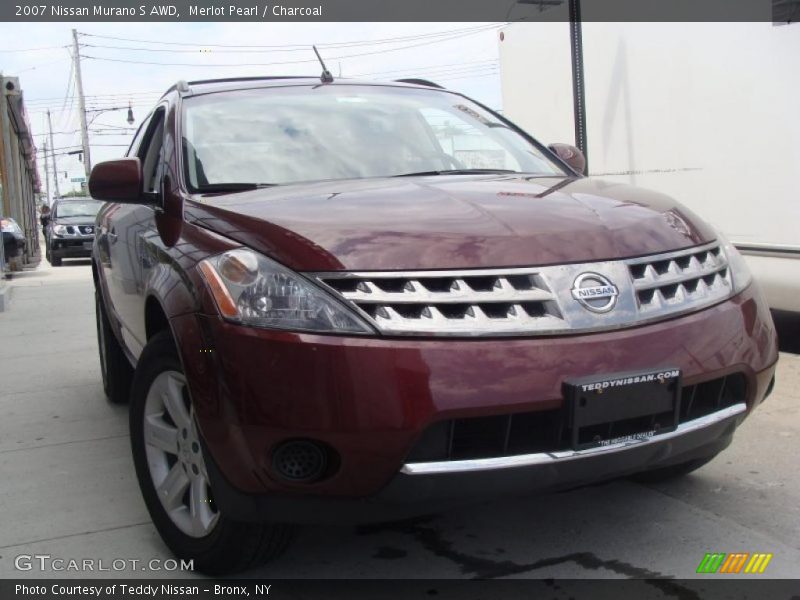 Merlot Pearl / Charcoal 2007 Nissan Murano S AWD