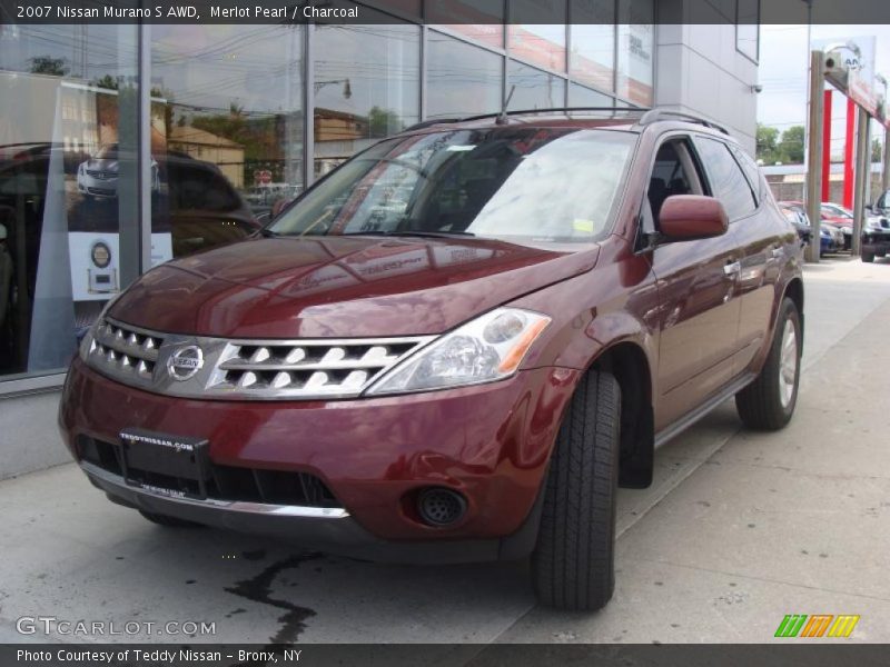 Merlot Pearl / Charcoal 2007 Nissan Murano S AWD