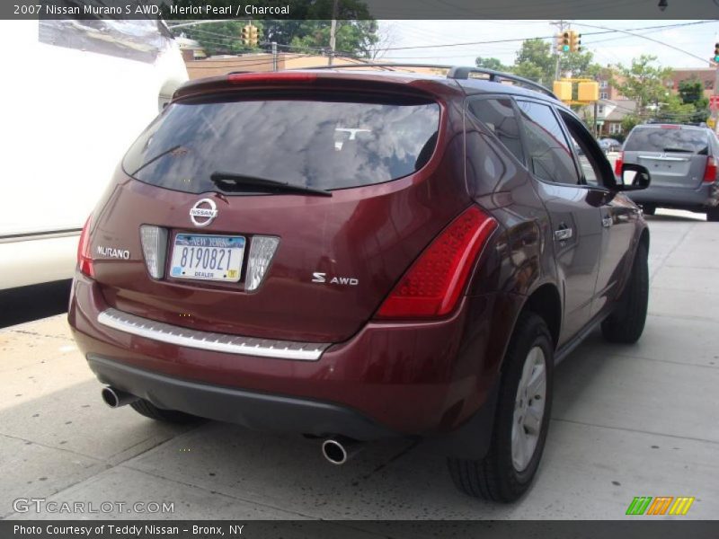 Merlot Pearl / Charcoal 2007 Nissan Murano S AWD