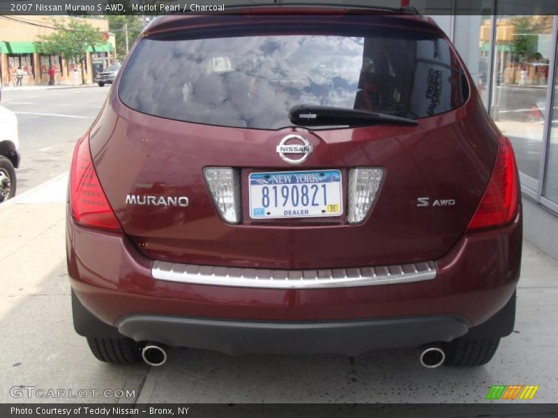 Merlot Pearl / Charcoal 2007 Nissan Murano S AWD