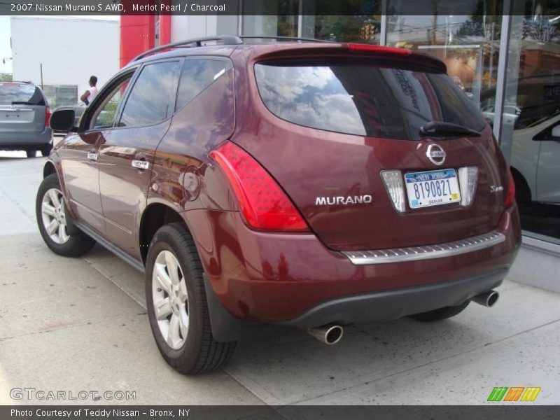 Merlot Pearl / Charcoal 2007 Nissan Murano S AWD