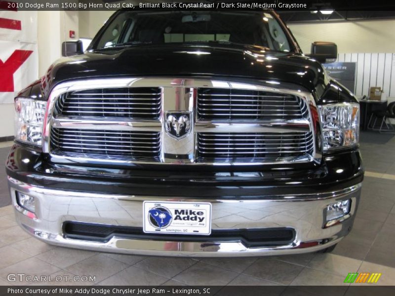 Brilliant Black Crystal Pearl / Dark Slate/Medium Graystone 2010 Dodge Ram 1500 Big Horn Quad Cab