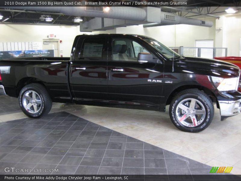 Brilliant Black Crystal Pearl / Dark Slate/Medium Graystone 2010 Dodge Ram 1500 Big Horn Quad Cab