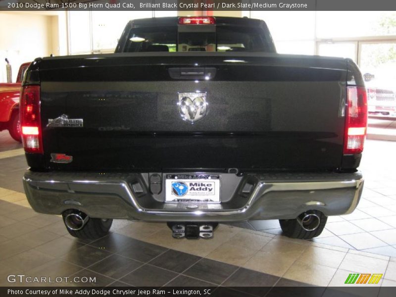 Brilliant Black Crystal Pearl / Dark Slate/Medium Graystone 2010 Dodge Ram 1500 Big Horn Quad Cab