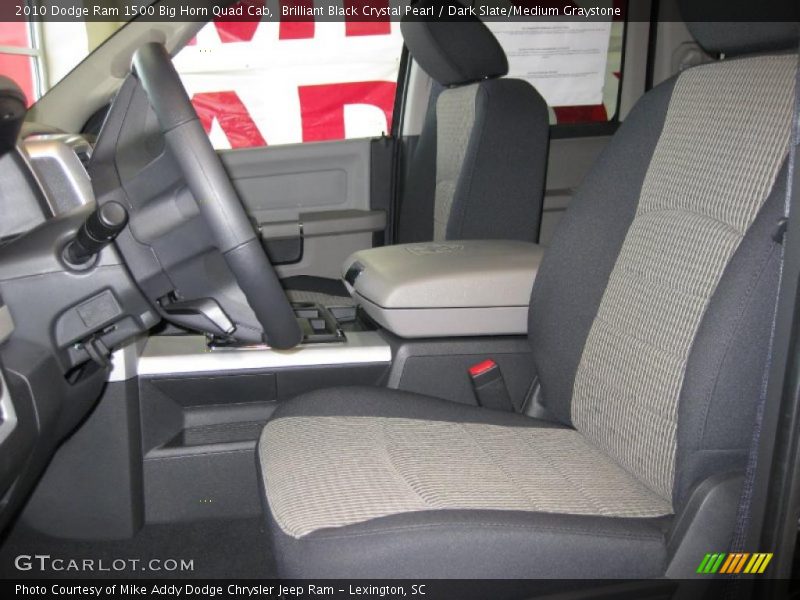 Brilliant Black Crystal Pearl / Dark Slate/Medium Graystone 2010 Dodge Ram 1500 Big Horn Quad Cab