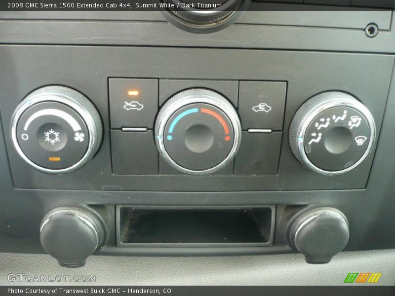 Summit White / Dark Titanium 2008 GMC Sierra 1500 Extended Cab 4x4
