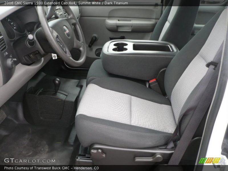 Summit White / Dark Titanium 2008 GMC Sierra 1500 Extended Cab 4x4