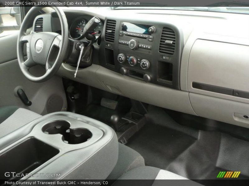 Summit White / Dark Titanium 2008 GMC Sierra 1500 Extended Cab 4x4