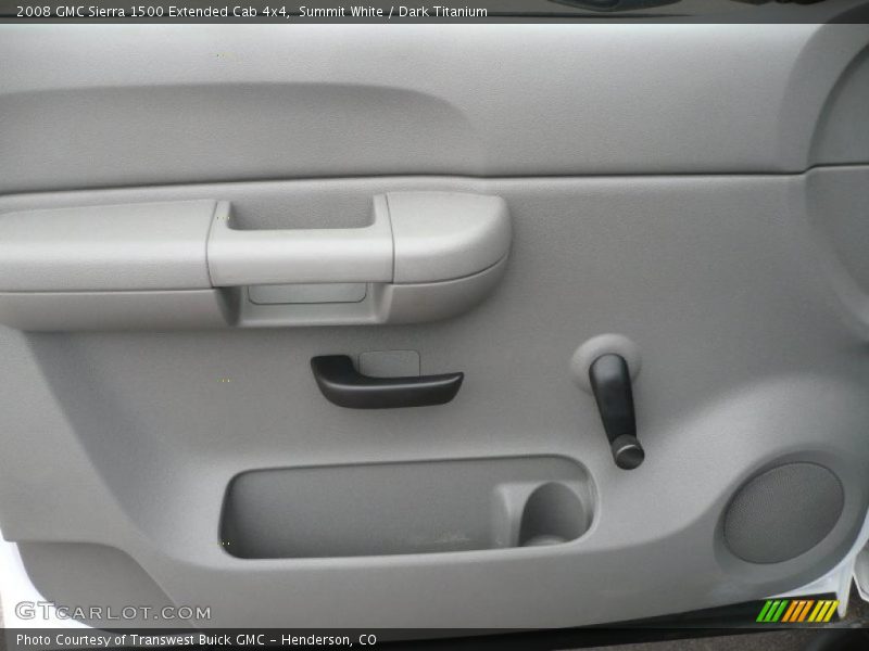 Summit White / Dark Titanium 2008 GMC Sierra 1500 Extended Cab 4x4