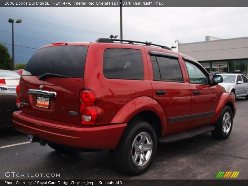 Inferno Red Crystal Pearl / Dark Khaki/Light Khaki 2006 Dodge Durango SLT HEMI 4x4