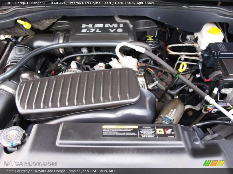 Inferno Red Crystal Pearl / Dark Khaki/Light Khaki 2006 Dodge Durango SLT HEMI 4x4
