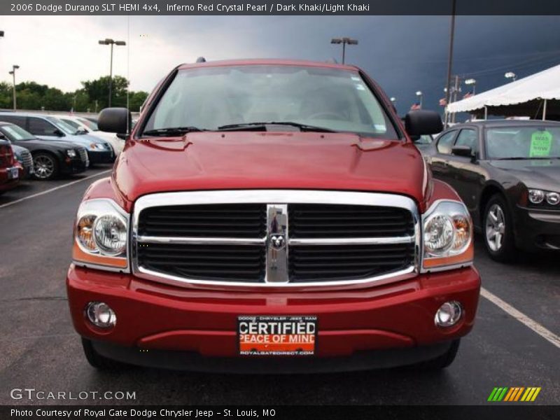 Inferno Red Crystal Pearl / Dark Khaki/Light Khaki 2006 Dodge Durango SLT HEMI 4x4