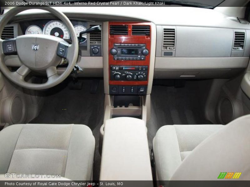 Inferno Red Crystal Pearl / Dark Khaki/Light Khaki 2006 Dodge Durango SLT HEMI 4x4