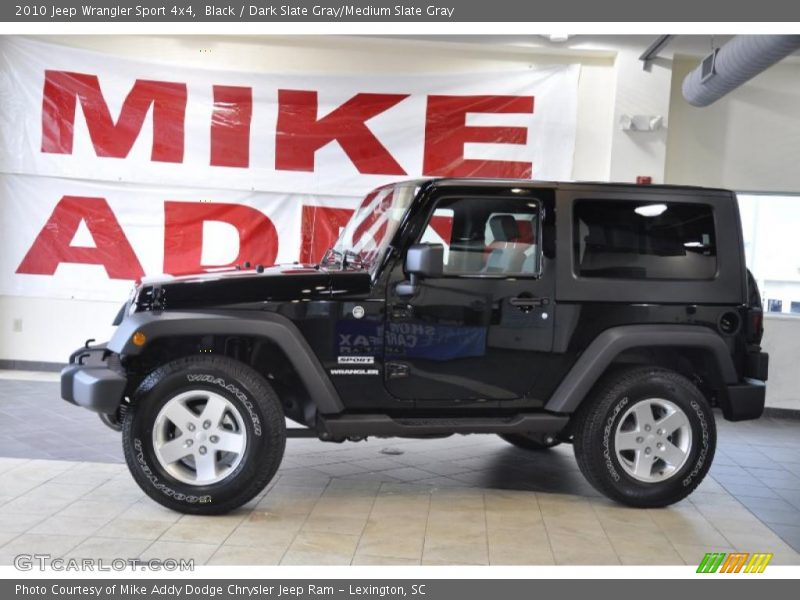 Black / Dark Slate Gray/Medium Slate Gray 2010 Jeep Wrangler Sport 4x4