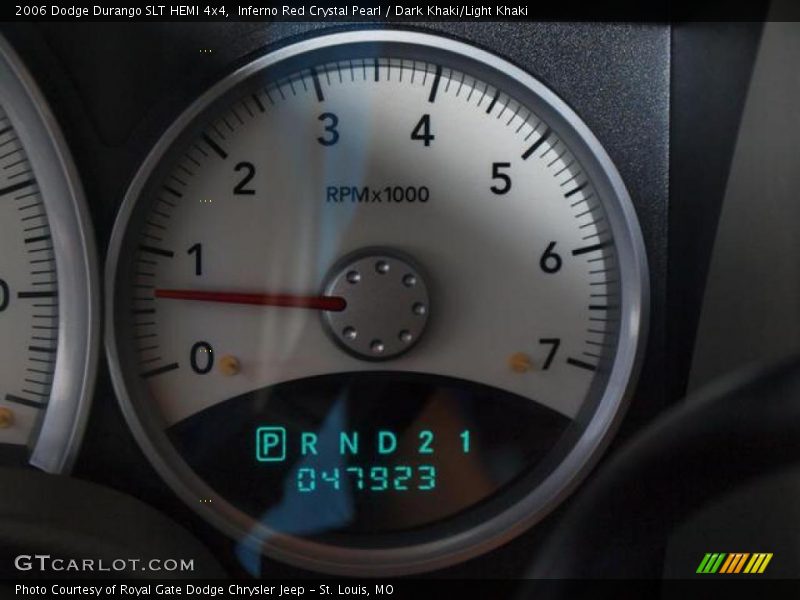 Inferno Red Crystal Pearl / Dark Khaki/Light Khaki 2006 Dodge Durango SLT HEMI 4x4