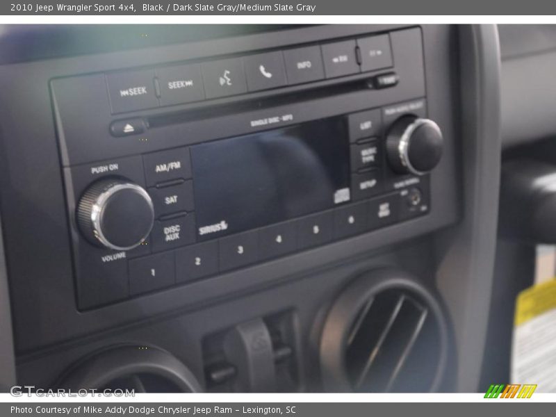 Black / Dark Slate Gray/Medium Slate Gray 2010 Jeep Wrangler Sport 4x4