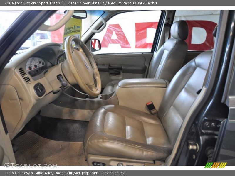 Aspen Green Metallic / Medium Pebble/Dark Pebble 2004 Ford Explorer Sport Trac XLT