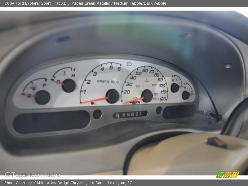 Aspen Green Metallic / Medium Pebble/Dark Pebble 2004 Ford Explorer Sport Trac XLT